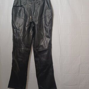 FASHION NOVA TELL ME WHY FAUX LEATHER PANTS BLACK SIZE SMALL
